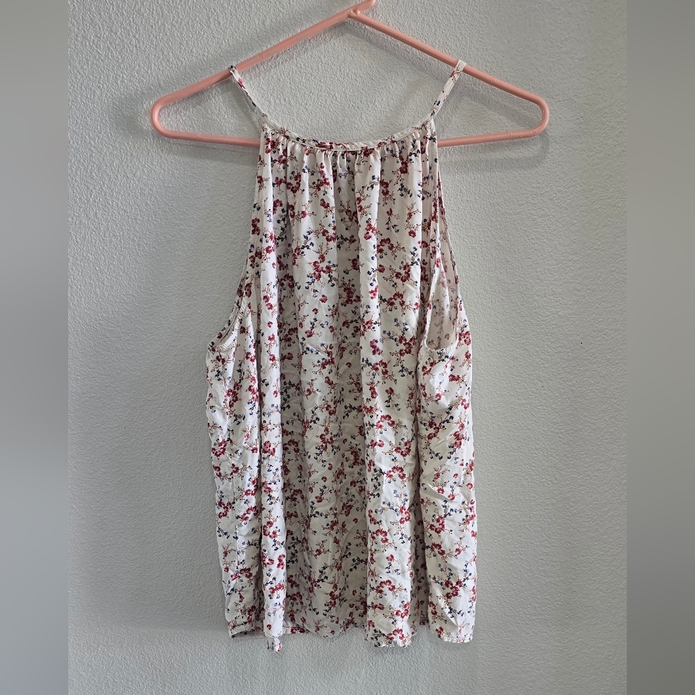 Old Navy ivory Floral cami size XL